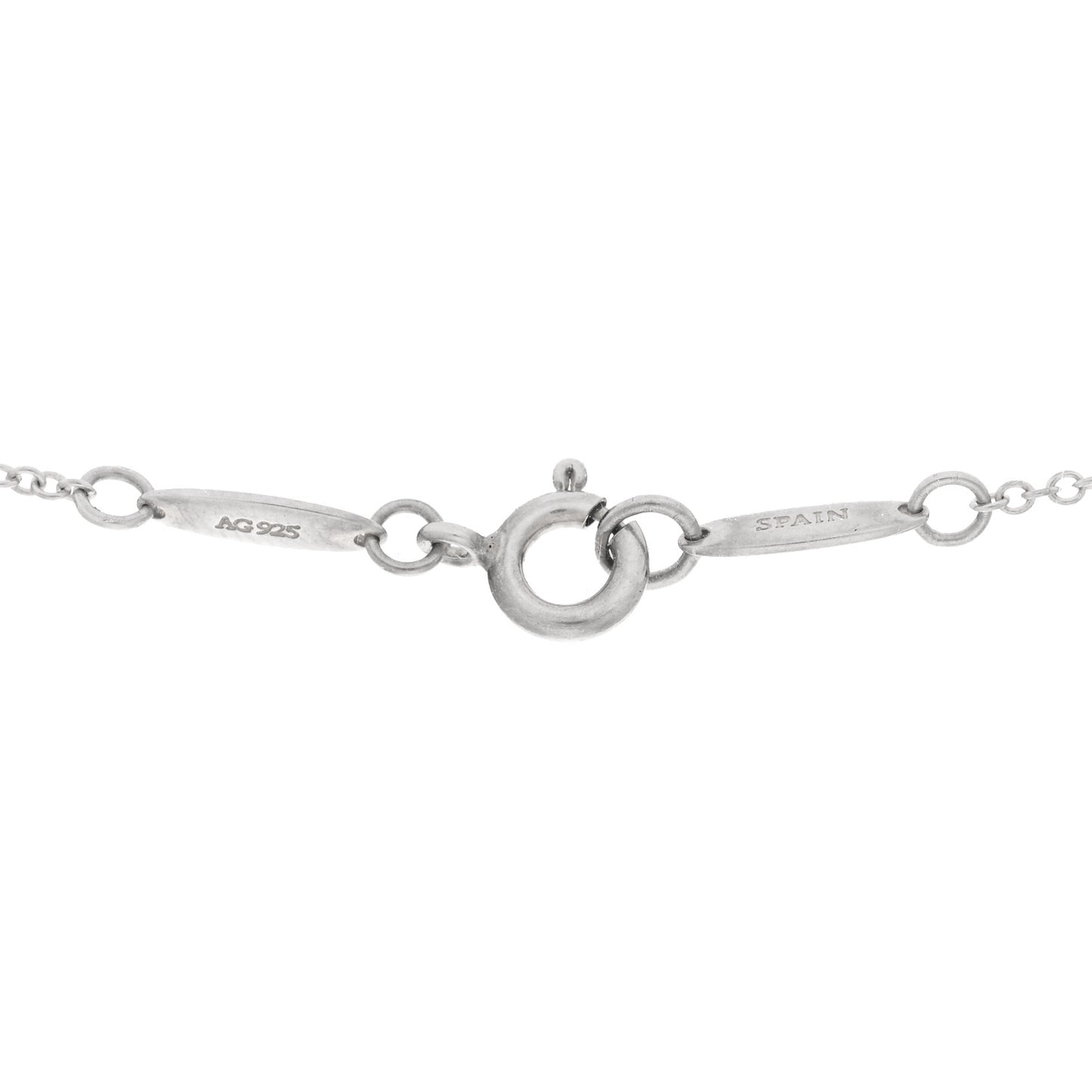 Sterling Silver Elsa Peretti Infinity Cross Pendant Necklace