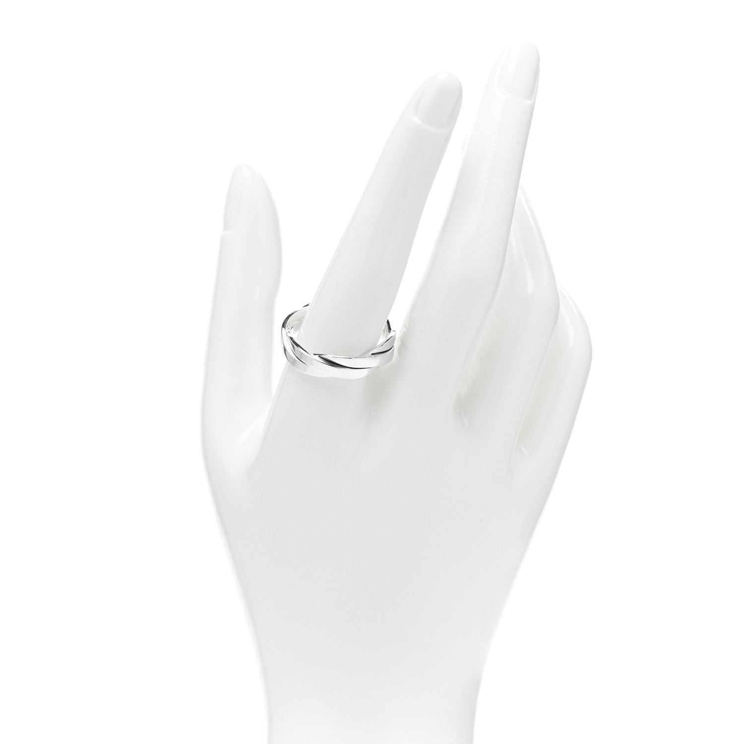 David Yurman Sterling Silver 6mm DY Helios Band Ring 63 10.25 2 of 5