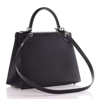 Hermes Epsom Kelly Sellier 28 Black 4 of 36