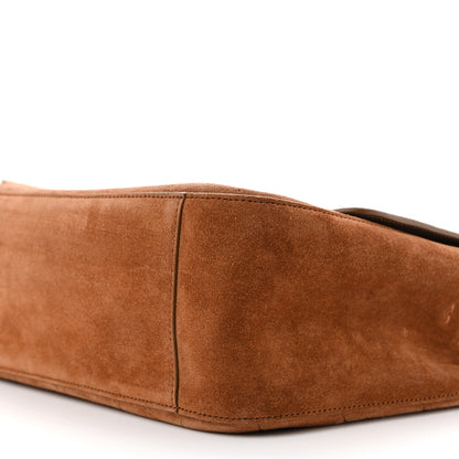 Chanel Suede Calfskin Small Souplissimo Maxi Flap Camel 10 of 11
