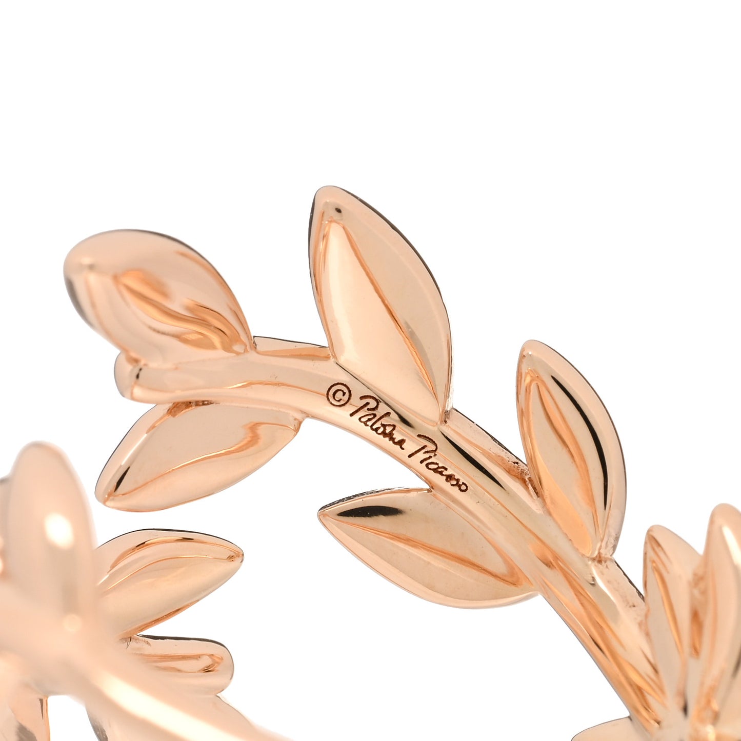 18K Yellow Gold Paloma Picasso Olive Leaf Bypass Ring 52 6
