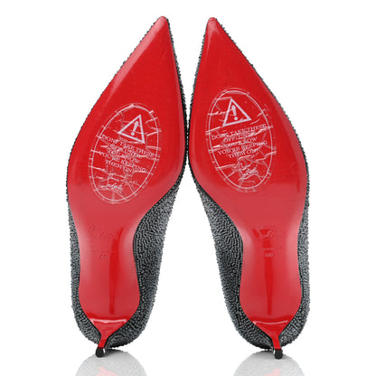 Christian Louboutin Suede Strass Kate 70 Pumps 40 Anthracite 5 of 8