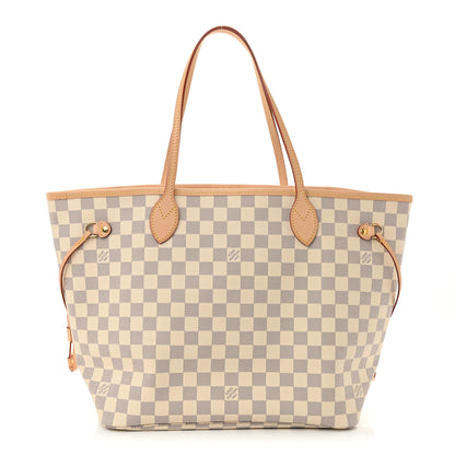 Louis Vuitton Damier Azur Neo Neverfull MM Rose Ballerine 1 of 11