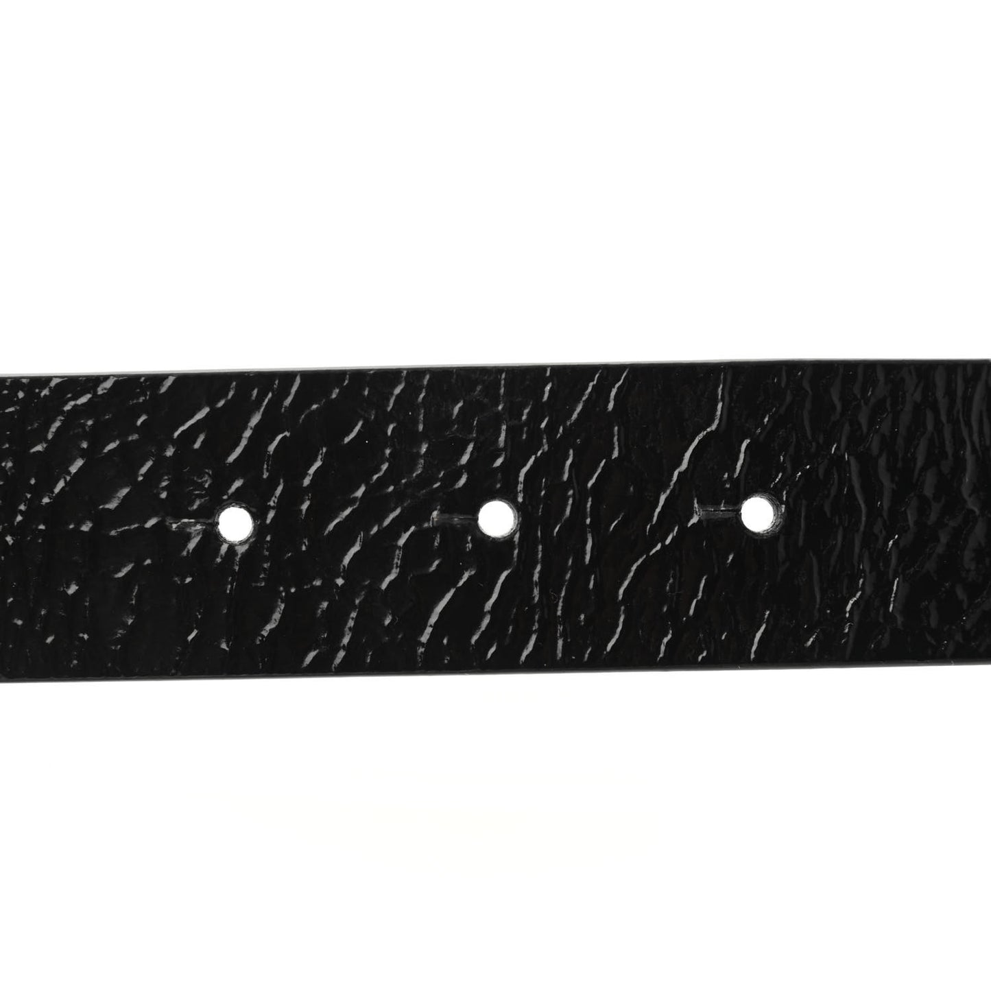 Glazed Calfskin CC Belt 85 34 Black