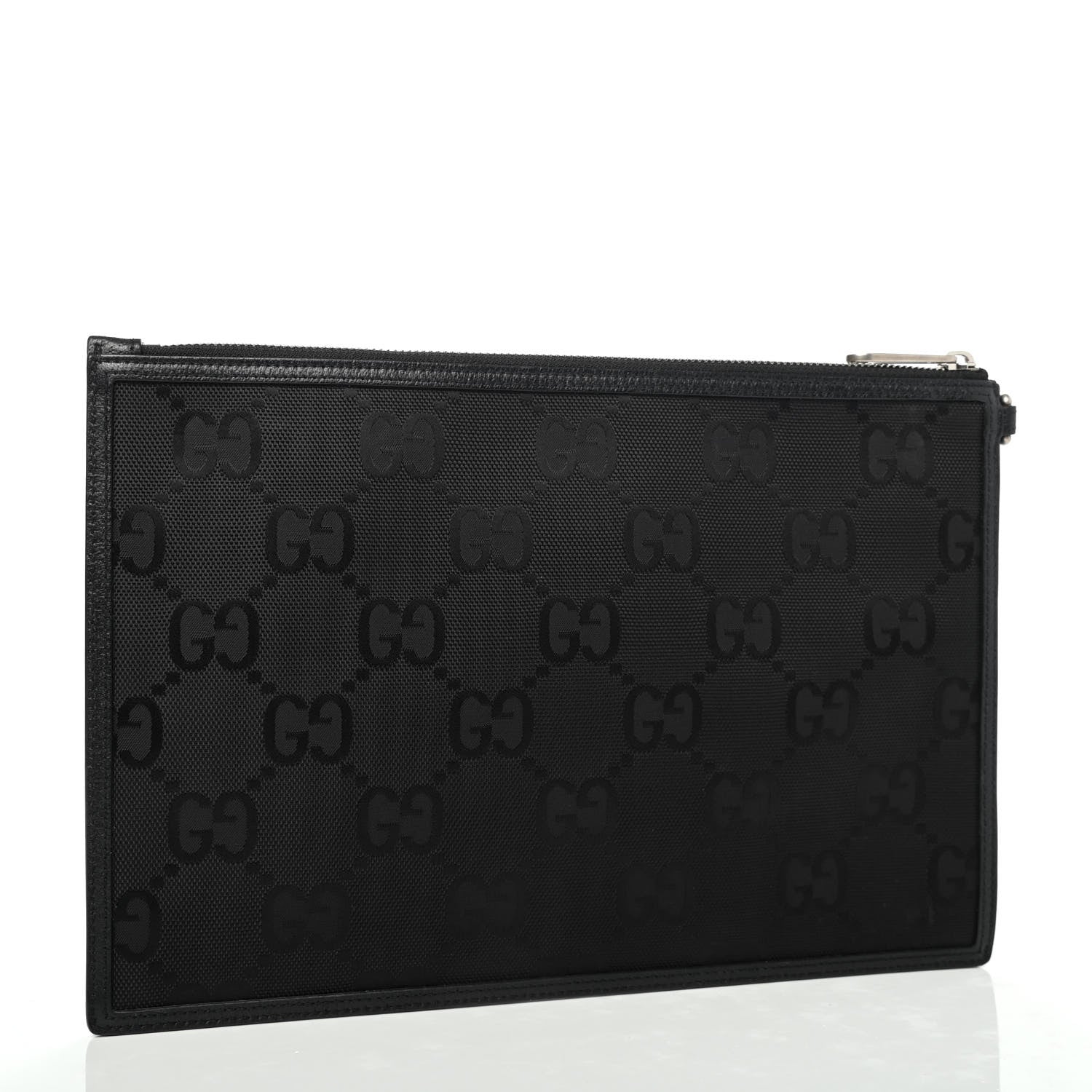 Gucci Econyl Nylon Monogram Off The Grid Zip Pouch Black 2 of 4