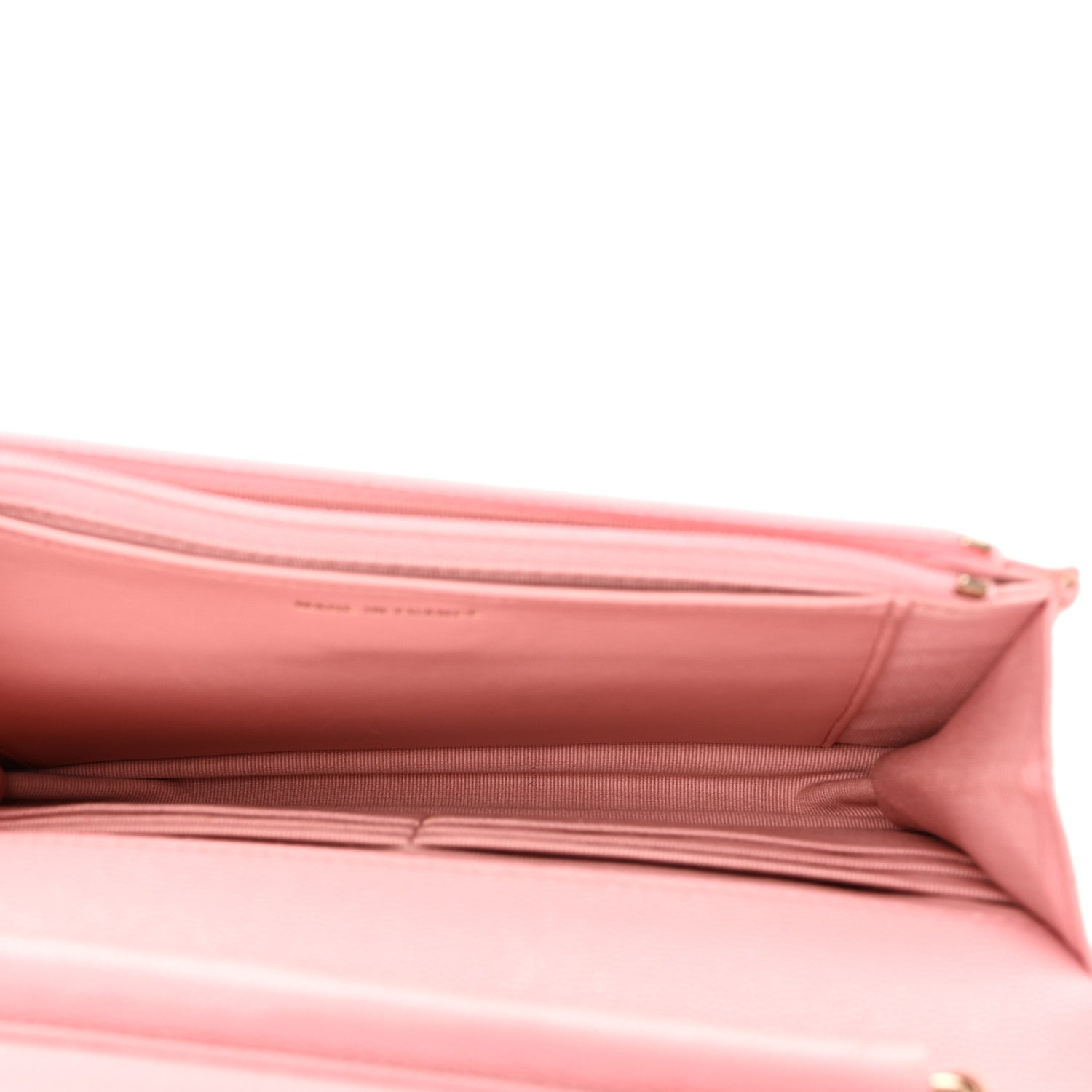 Chanel Caviar Quilted Wallet on Chain WOC Light Pink 5 of 12