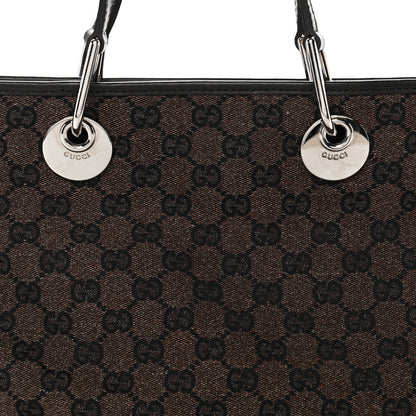 Gucci Monogram Eclipse Tote Dark Brown 8 of 12