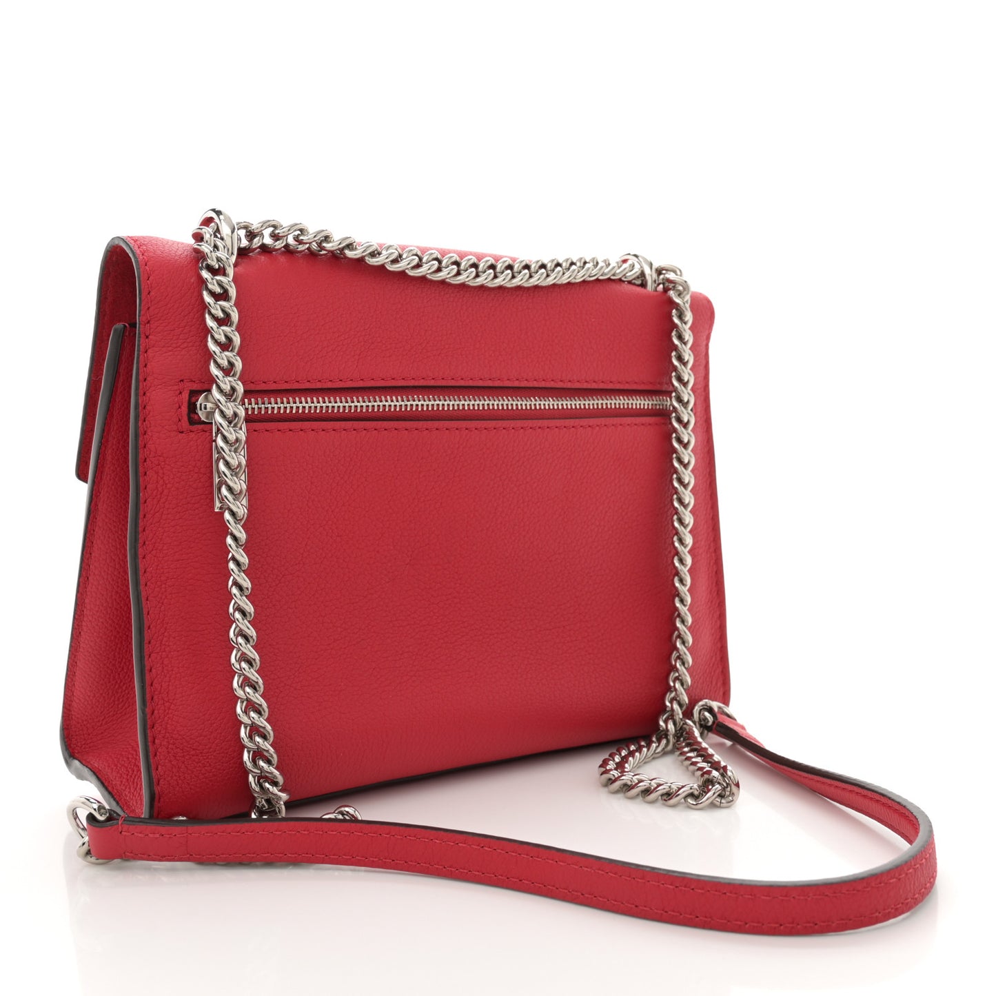 Soft Calfskin Mylockme Chain Bag BB Rubis