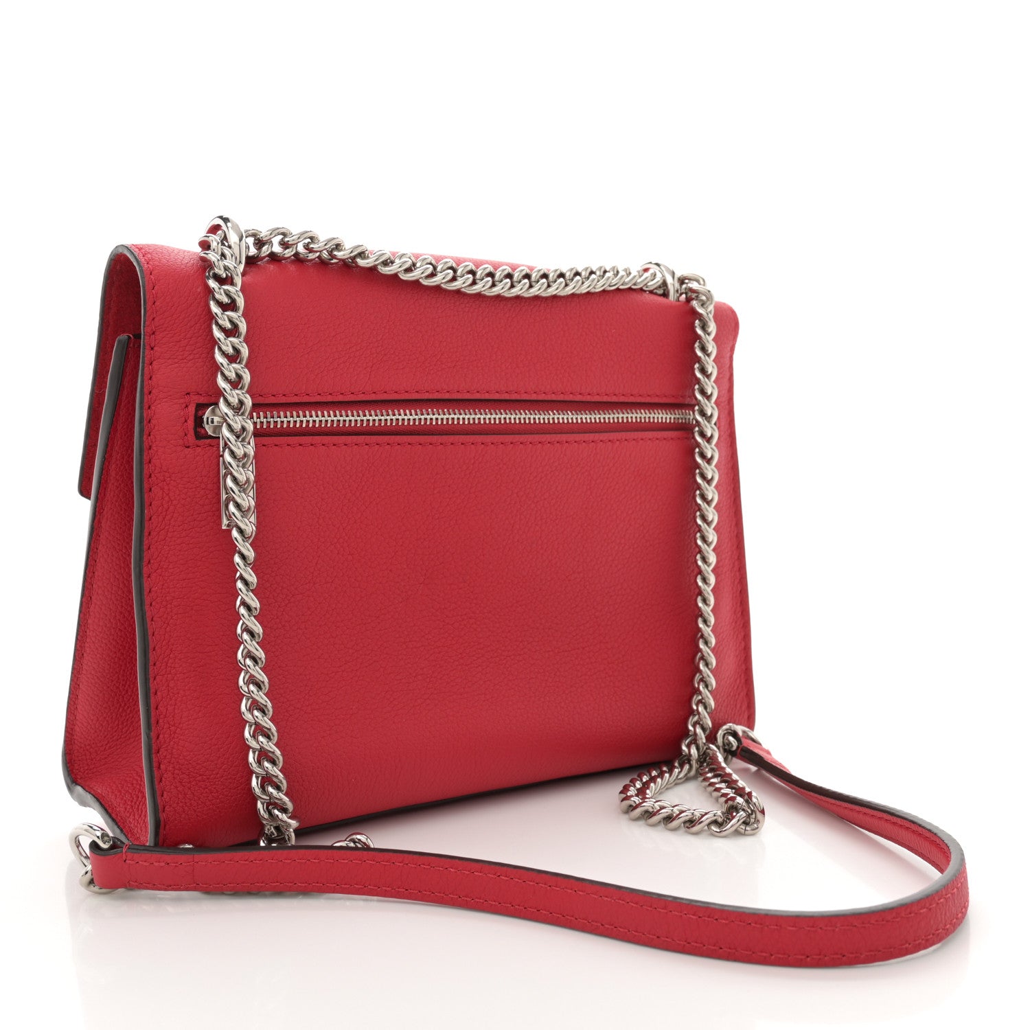 Louis Vuitton Soft Calfskin Mylockme Chain Bag BB Rubis 3 of 11