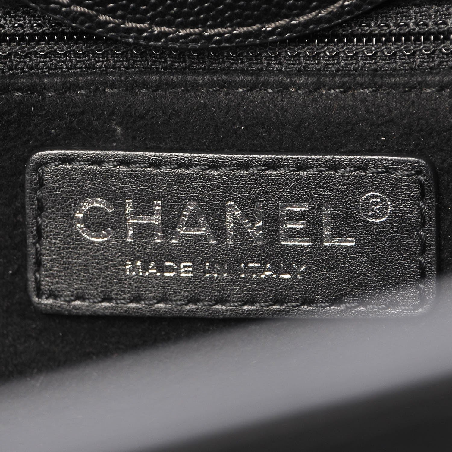 Chanel Caviar Medium Studded Deauville Tote Black 7 of 15
