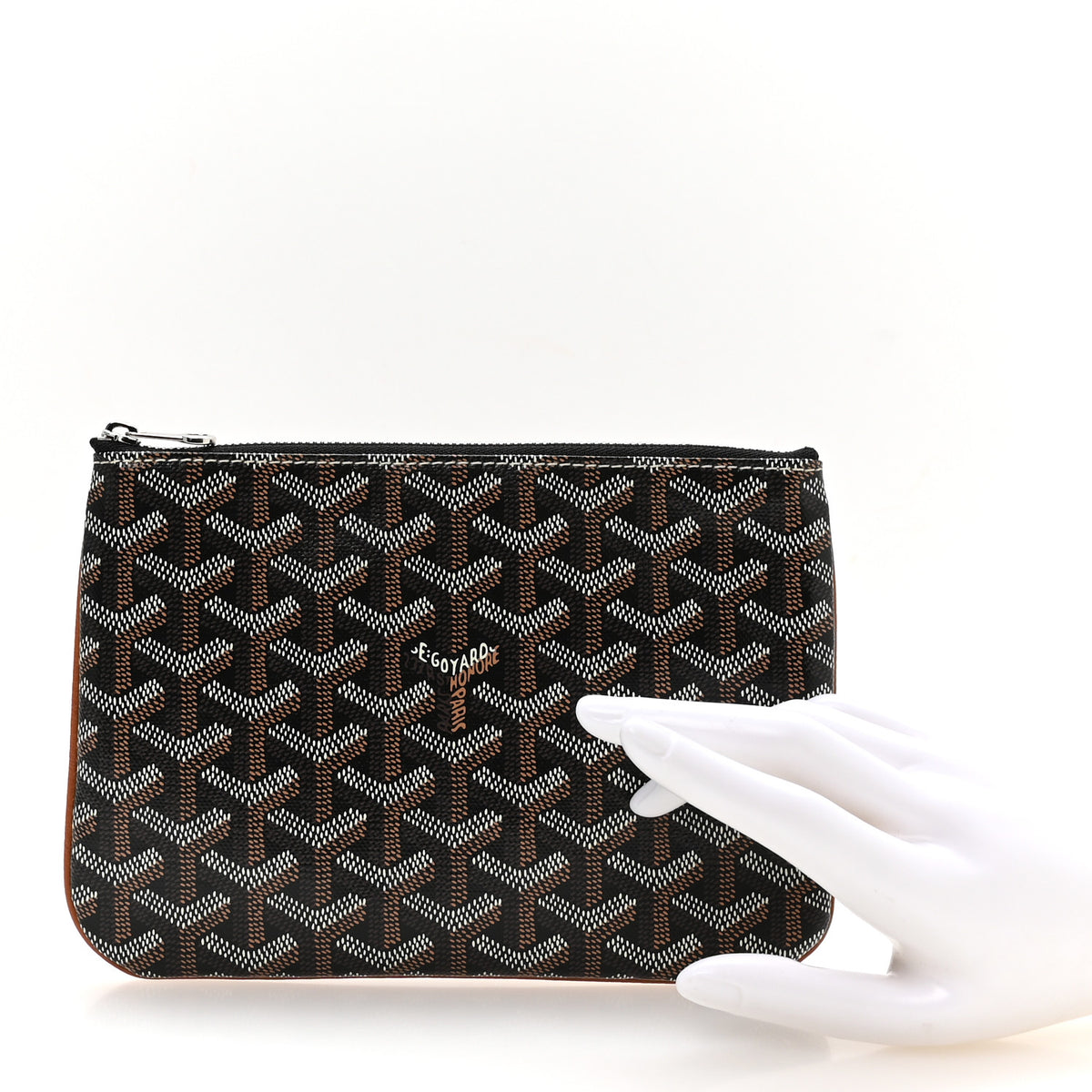 Goyard Goyardine Senat Pochette PM Black Gold 2 of 8