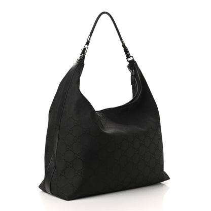 Gucci Nylon Monogram Hobo Black 3 of 9