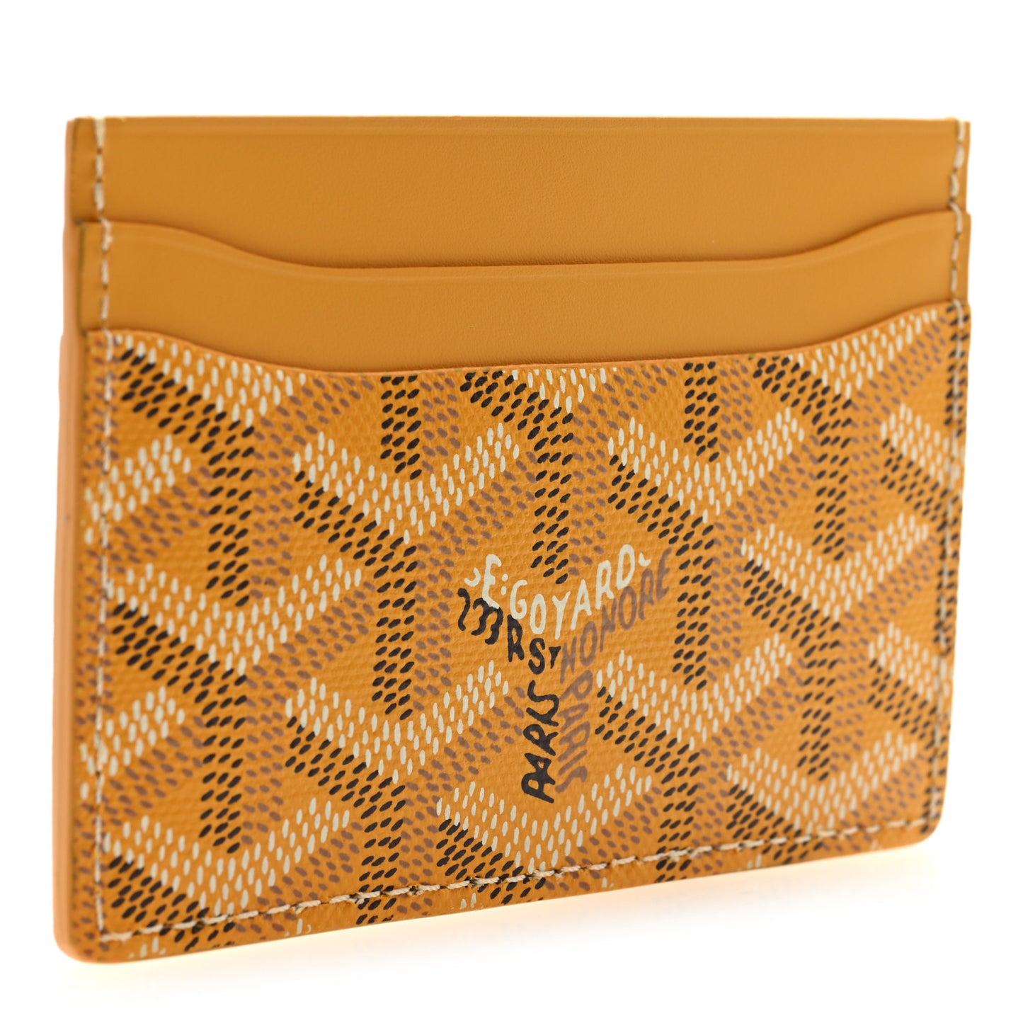 Goyardine Saint Sulpice Card Holder Yellow