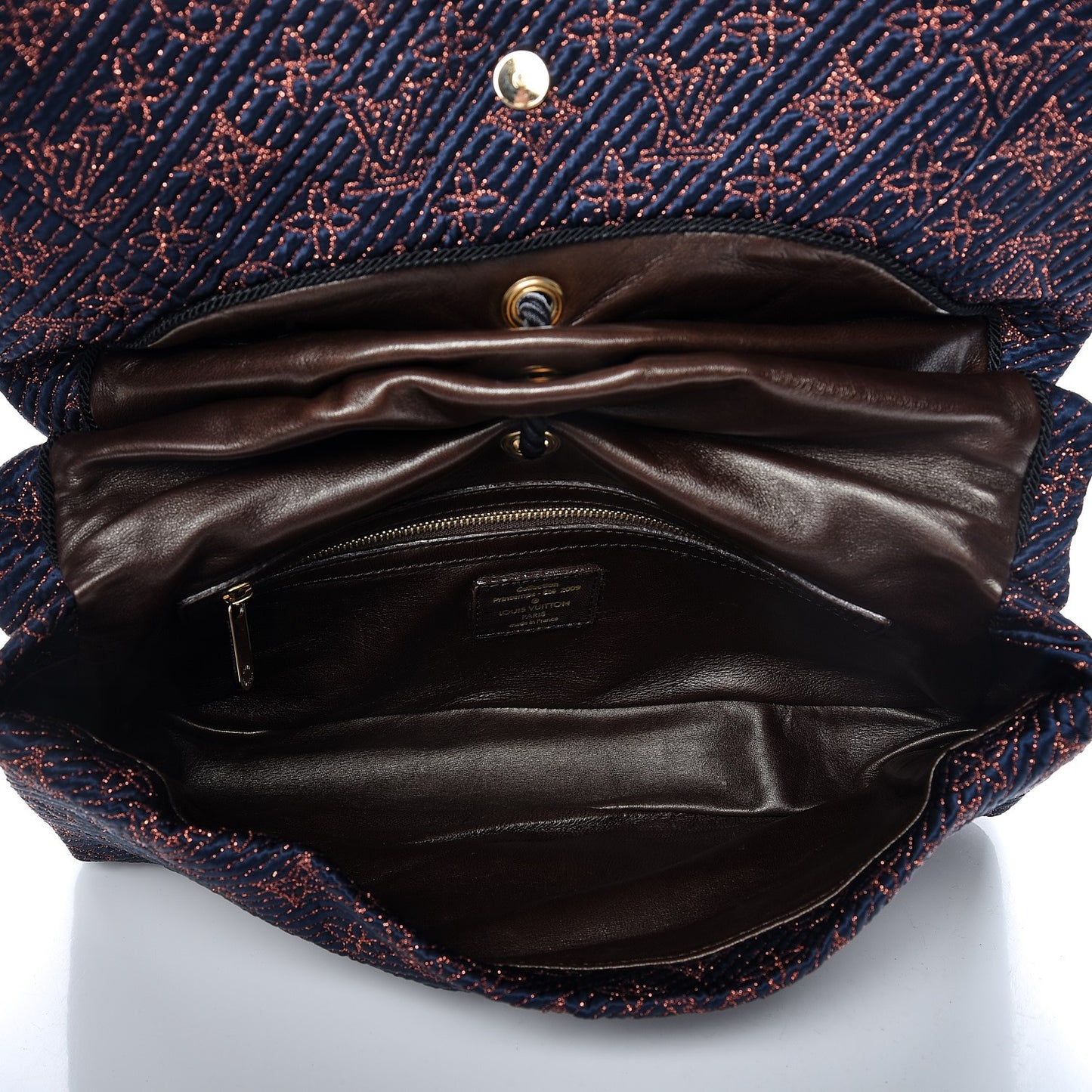 Monogram Metisse African Queen Clutch Indigo