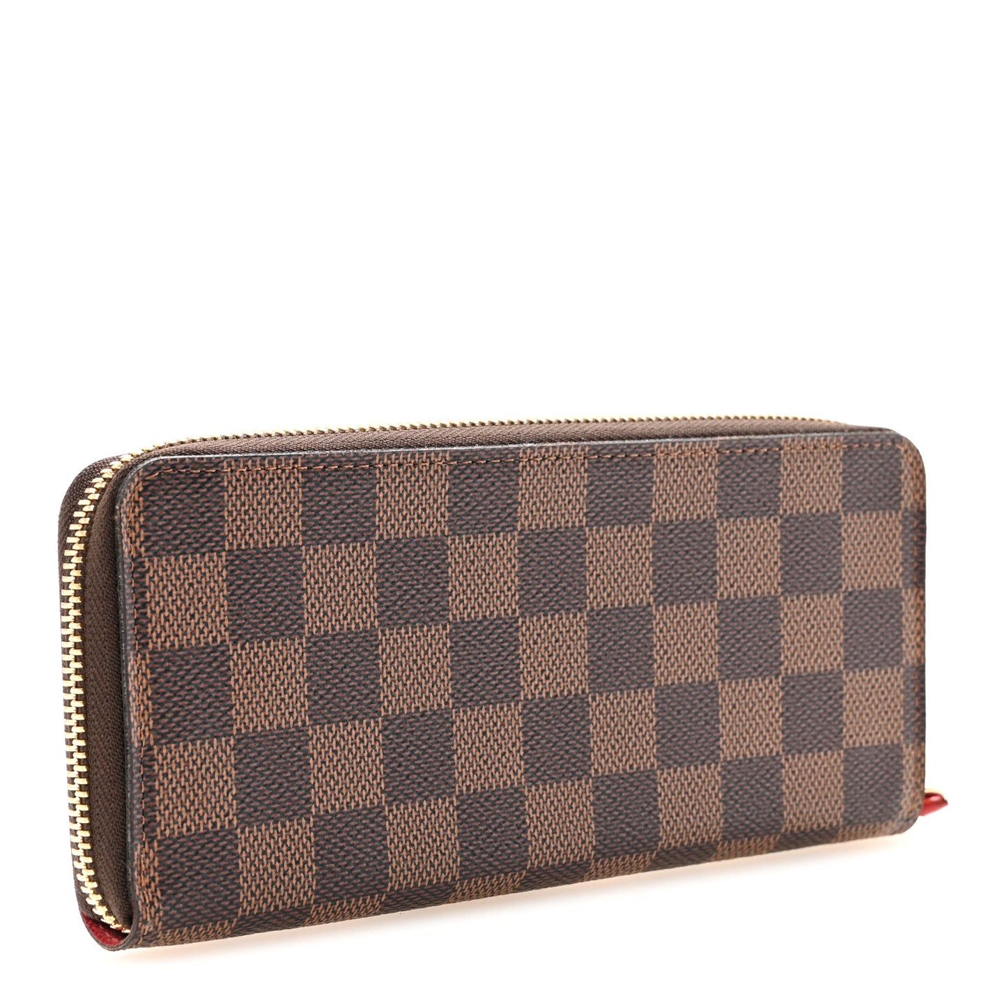 Damier Ebene Clemence Wallet Cherry