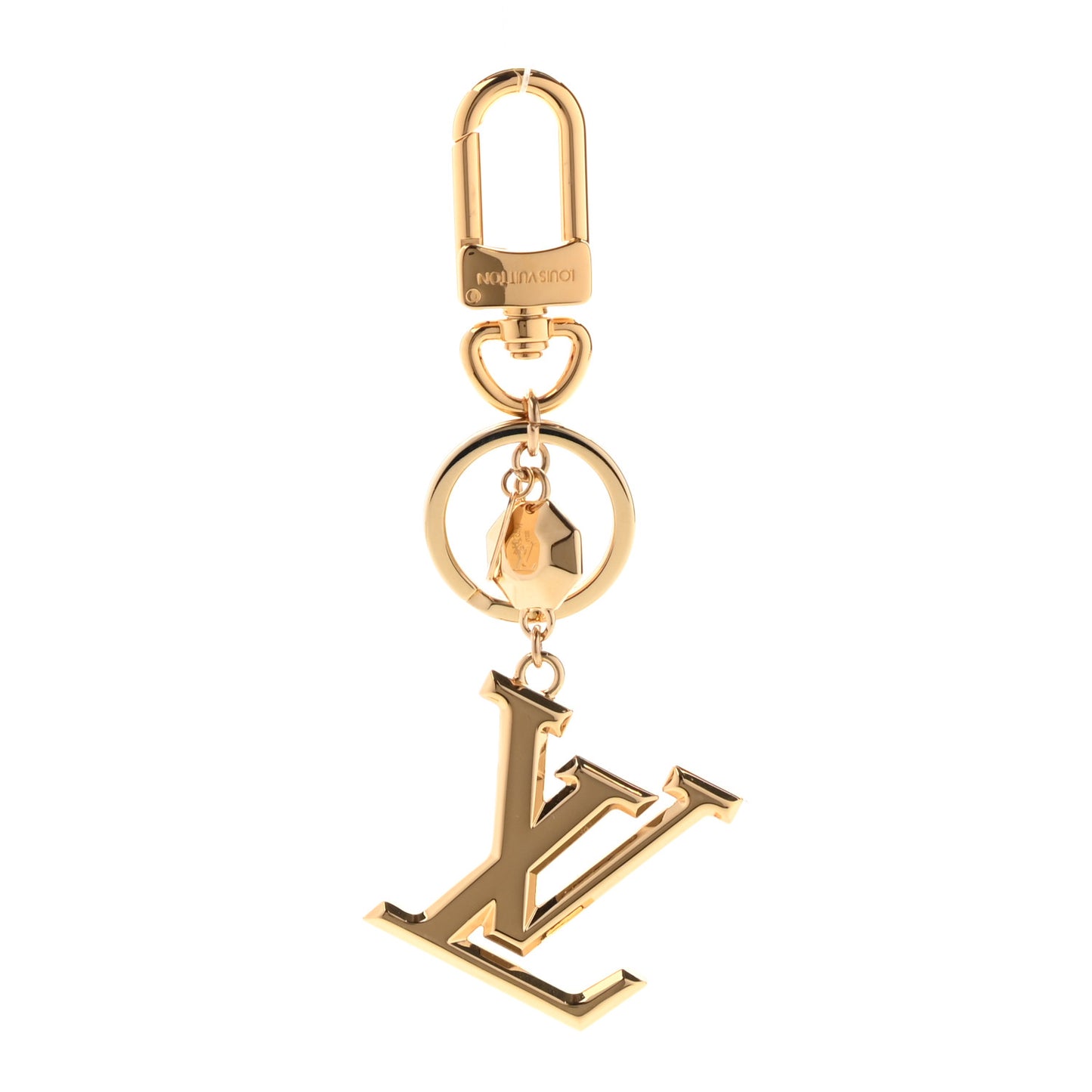 LV Facettes Bag Charm Key Holder Gold