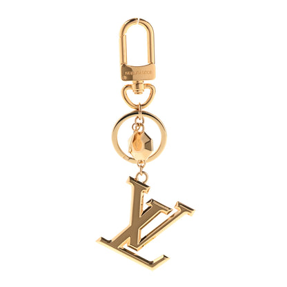 Louis Vuitton LV Facettes Bag Charm Key Holder Gold 1 of 5