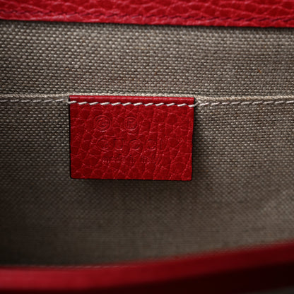 Gucci Dollar Calfskin Small Interlocking G Shoulder Bag Red 6 of 12