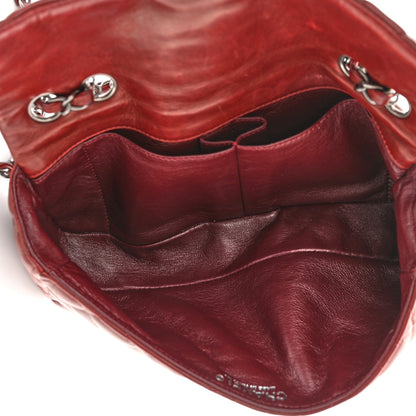 Chanel Lambskin Quilted East West Flap Dark Red 5 of 10