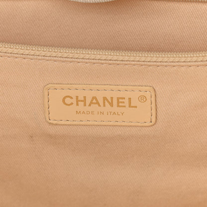 Chanel Lurex Boucle Large Deauville Tote White 5 of 13