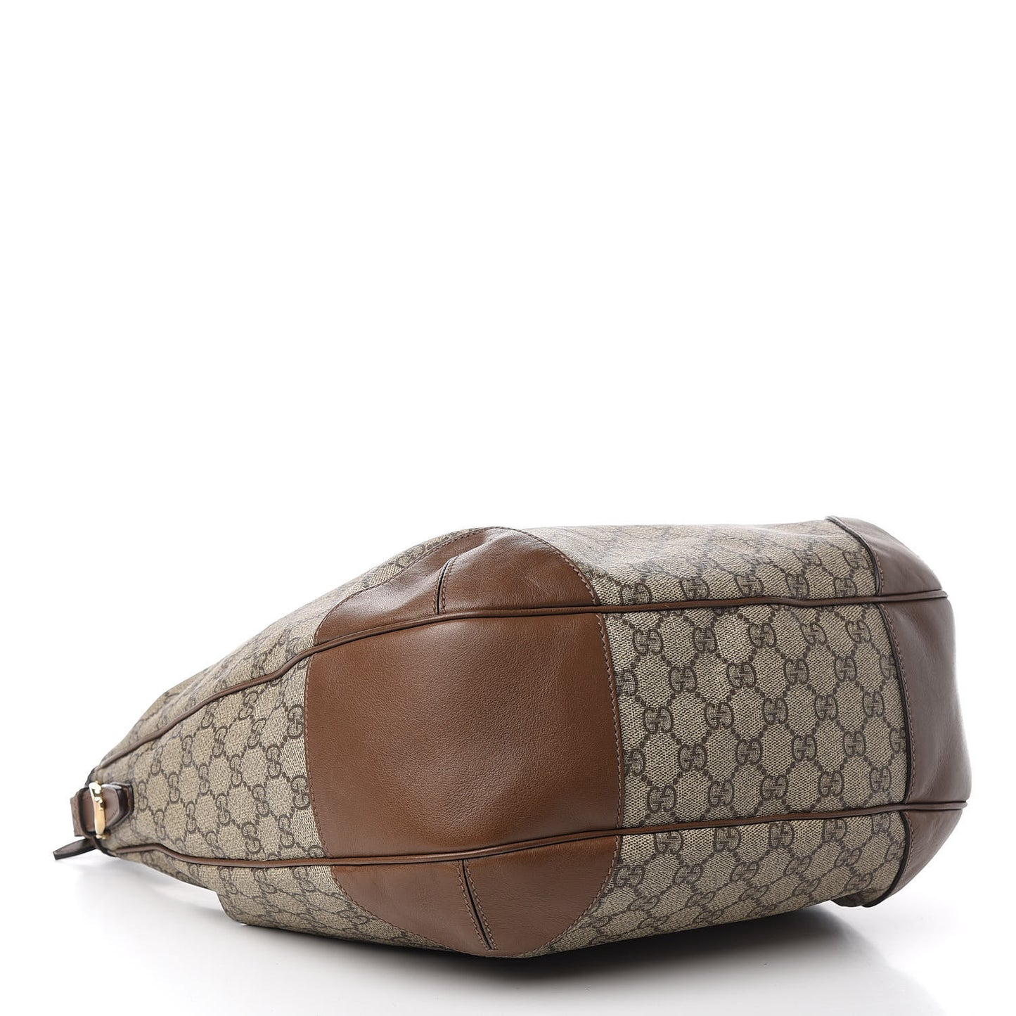 GG Supreme Monogram Margaux Calfskin Medium Nice Hobo Beige Ebony Acero