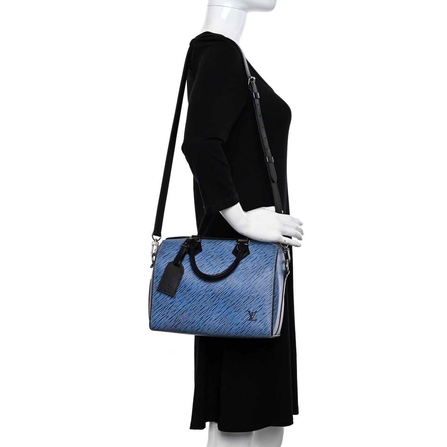 Louis Vuitton Epi Speedy Bandouliere 25 Denim Light 2 of 13