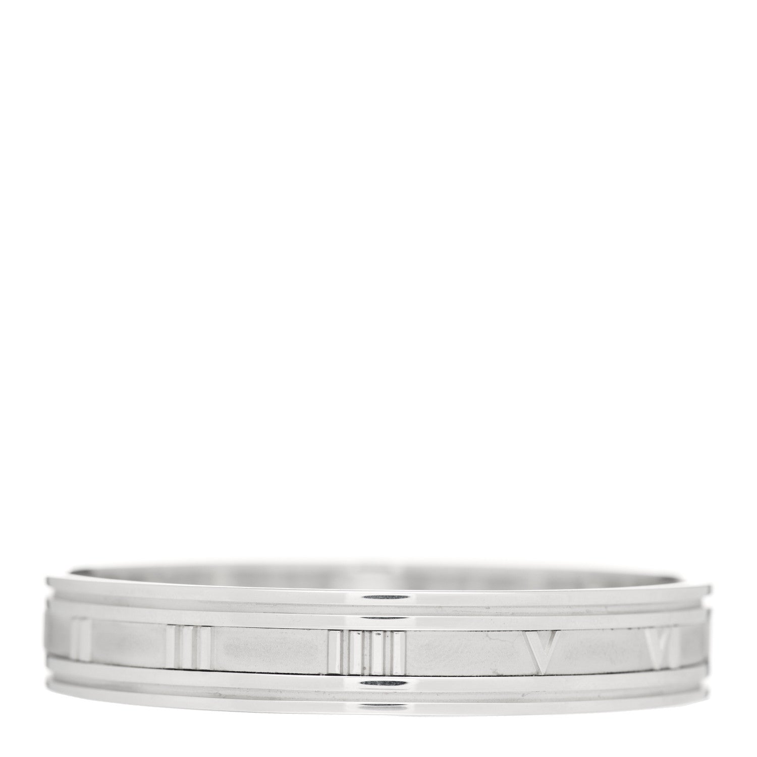 Tiffany Sterling Silver Atlas Bangle Bracelet 3 of 5