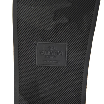 Valentino Garavani Rubber Rockstud Slide Sandals 40 Black 7 of 9