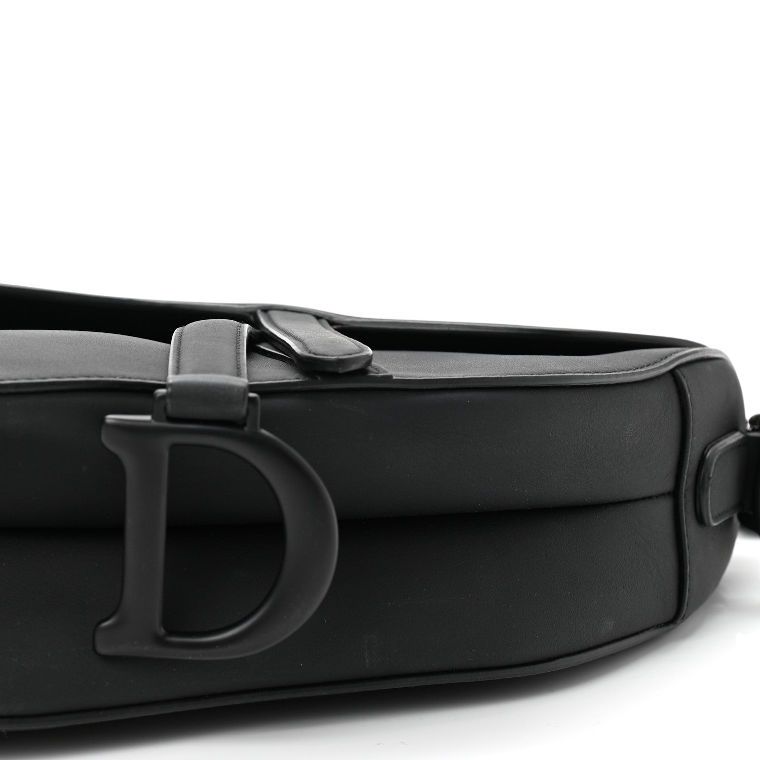 Christian Dior Ultra Matte Calfskin Saddle Bag Black 10 of 11