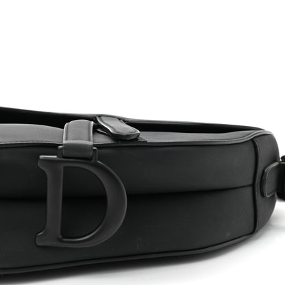 Christian Dior Ultra Matte Calfskin Saddle Bag Black 10 of 11