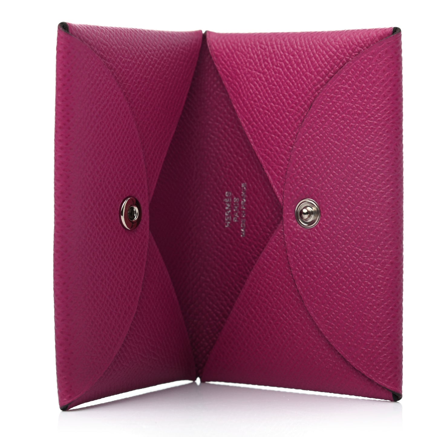 Epsom Calvi Card Case Rose Pourpre