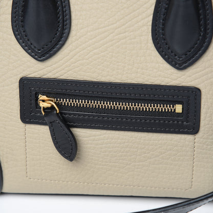 Celine Elephant Calfskin Nano Tri-Color Luggage Beige 18 of 23