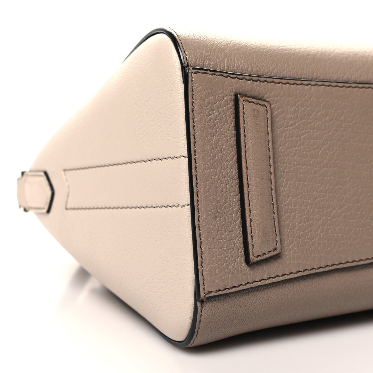 Sugar Goatskin Mini Tri-Color Antigona Linen
