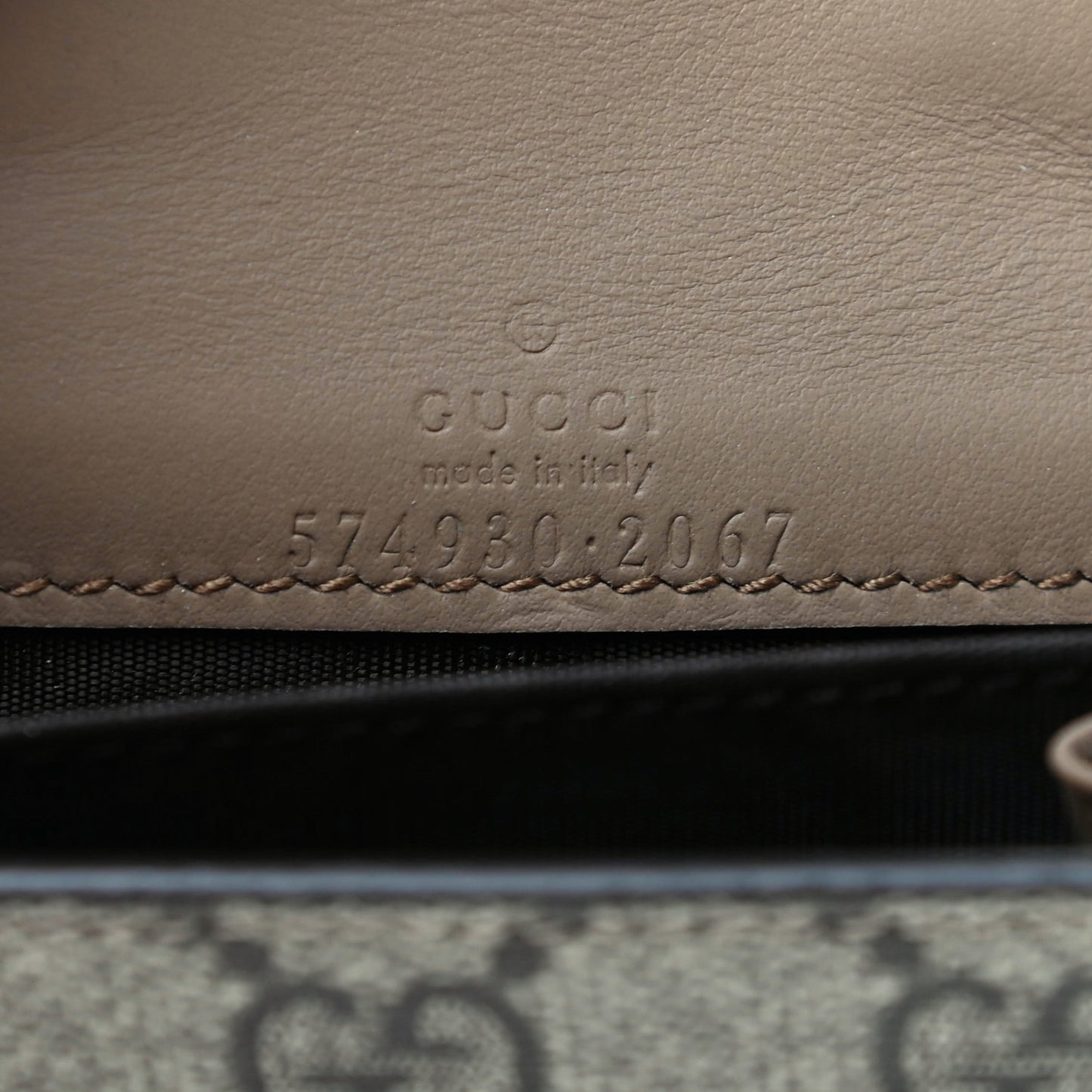 GG Supreme Monogram Dionysus Coin Purse Taupe