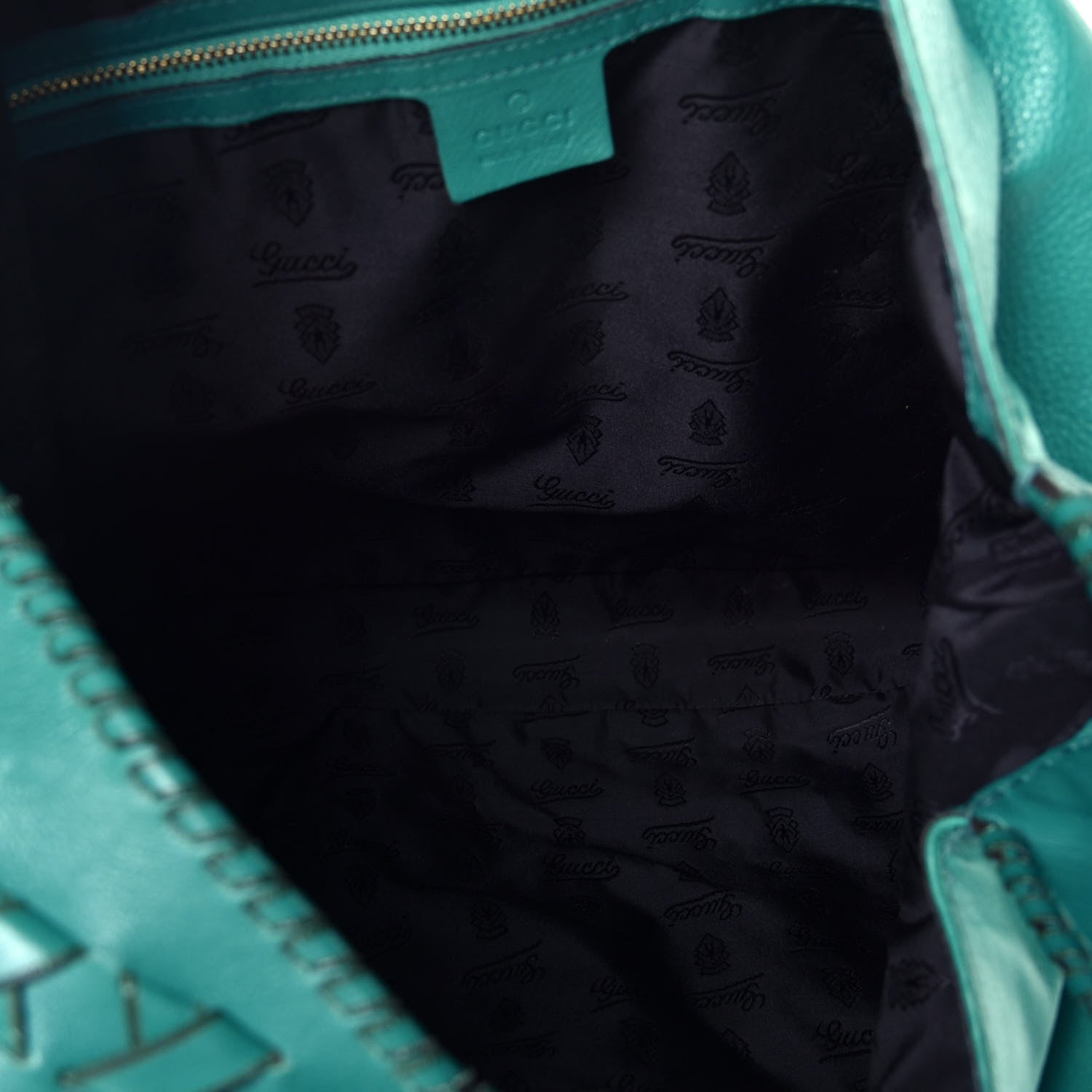 Gucci Calfskin Large New Jackie Hobo Green 6 of 11