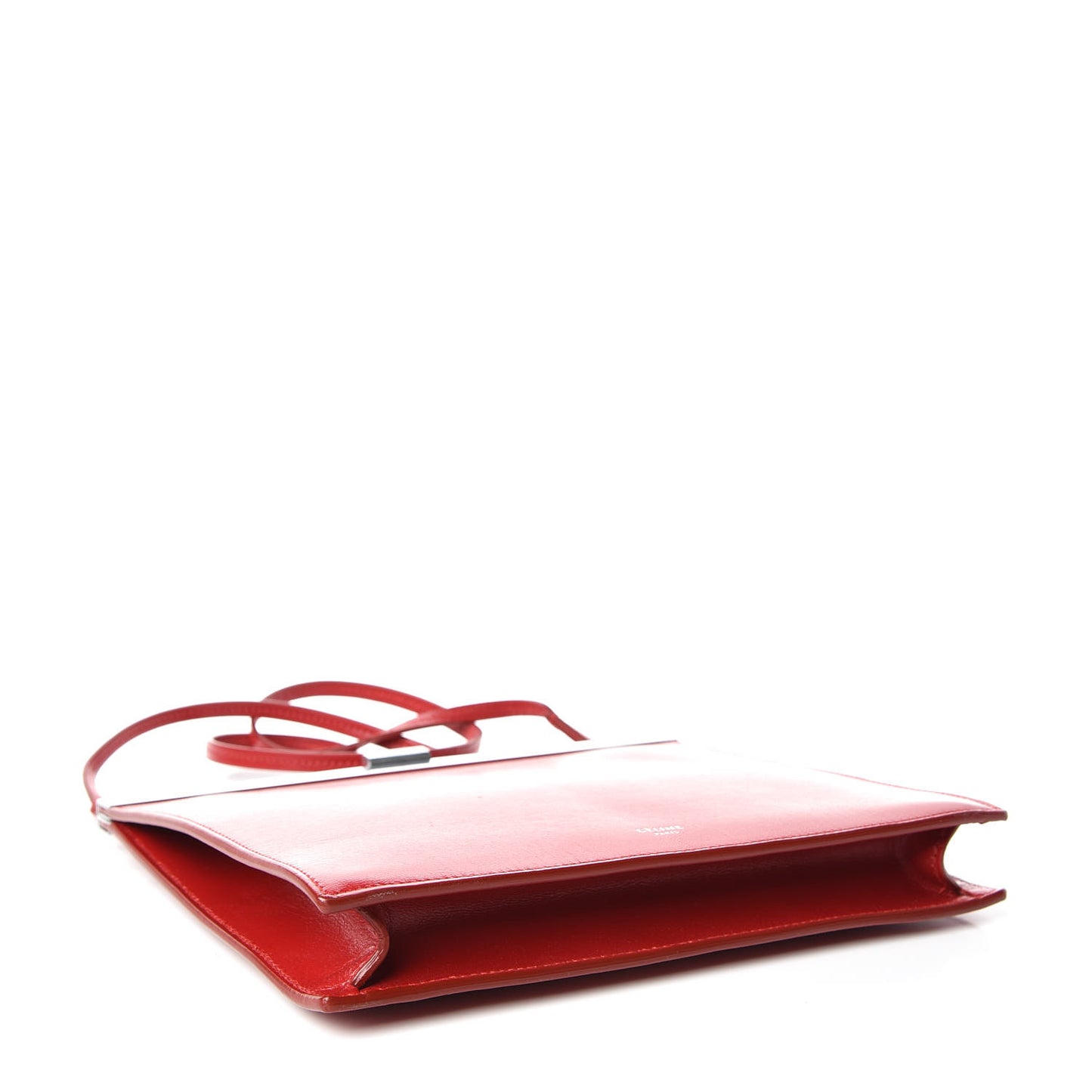 Smooth Calfskin Mini Clasp Bag Pop Red
