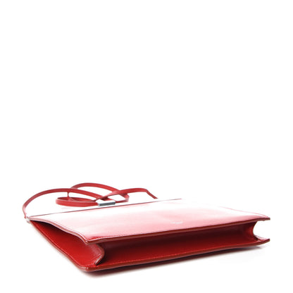 Celine Smooth Calfskin Mini Clasp Bag Pop Red 4 of 8