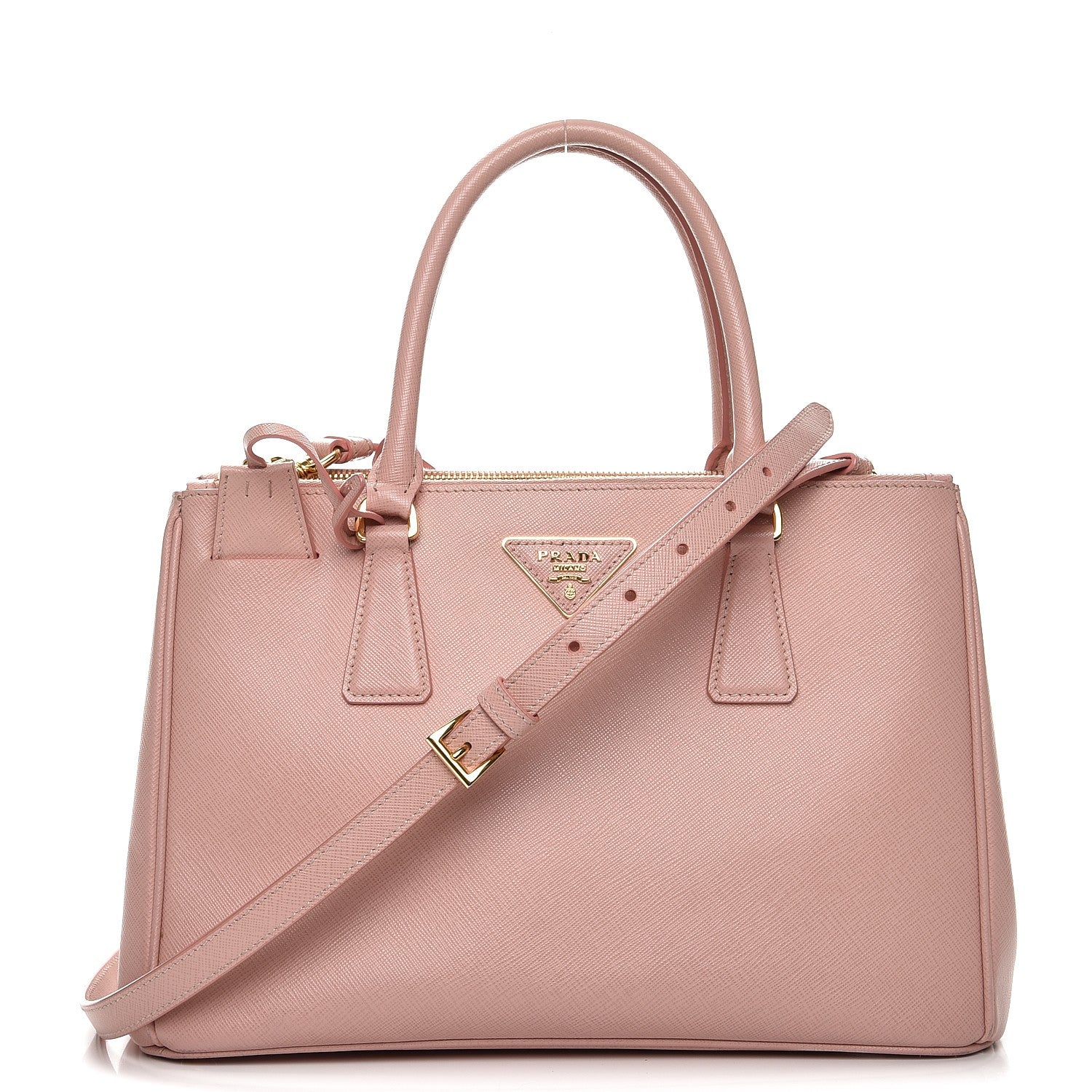 Prada Saffiano Small Galleria Double Zip Tote Orchidea 1 of 15