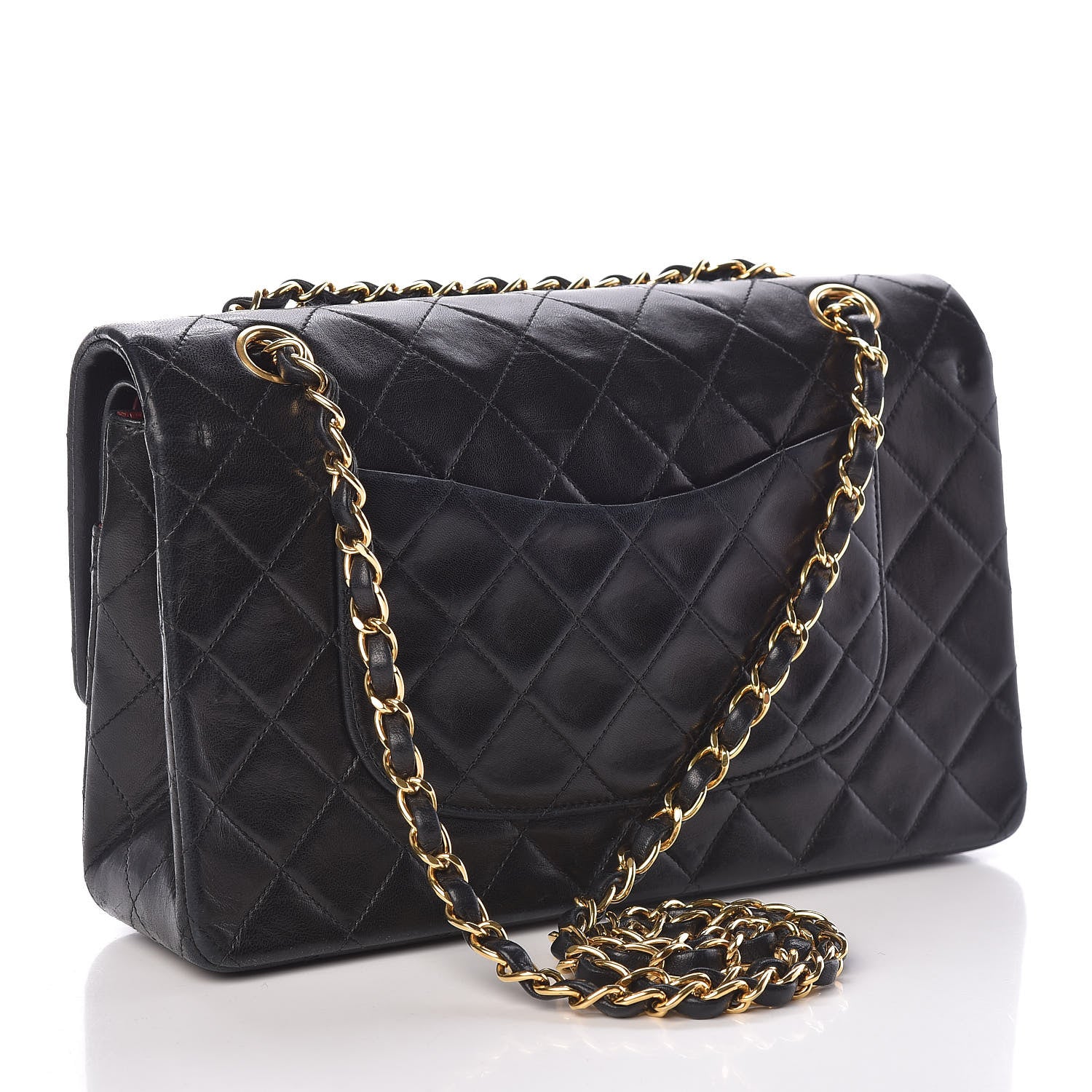 Chanel Lambskin Quilted Medium Double Flap Black 3 of 19