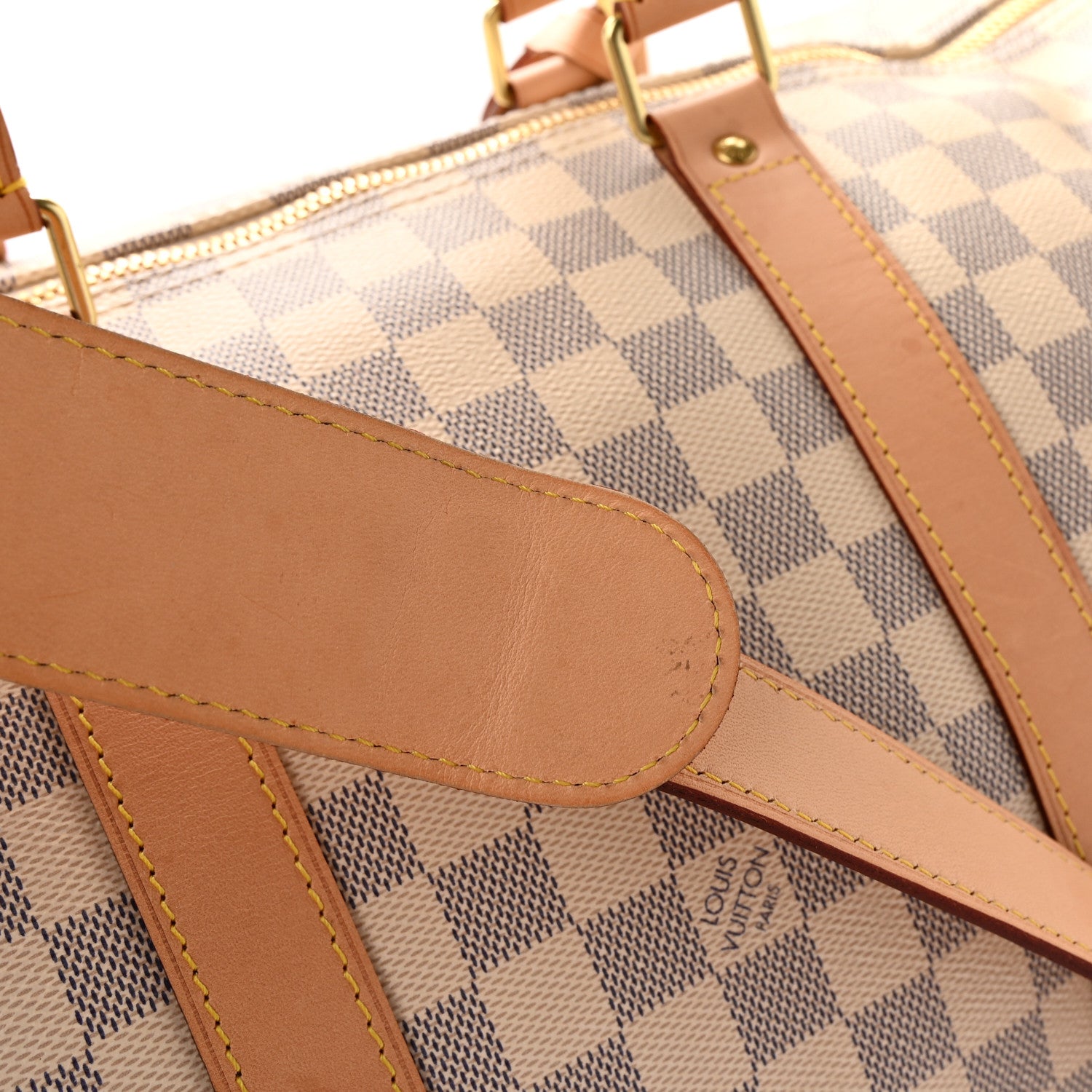 Louis Vuitton Damier Azur Keepall Bandouliere 55 15 of 17