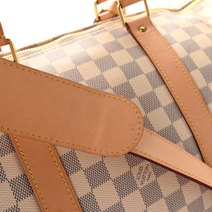 Louis Vuitton Damier Azur Keepall Bandouliere 55 15 of 17