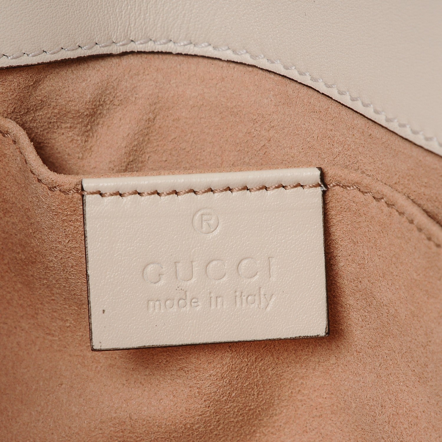 Gucci Calfskin Matelasse Mini GG Marmont Shoulder Bag White 6 of 6