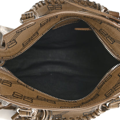 Balenciaga Coated Canvas BB Monogram Neo Cagole Handbag XS Beige Brown 5 of 10