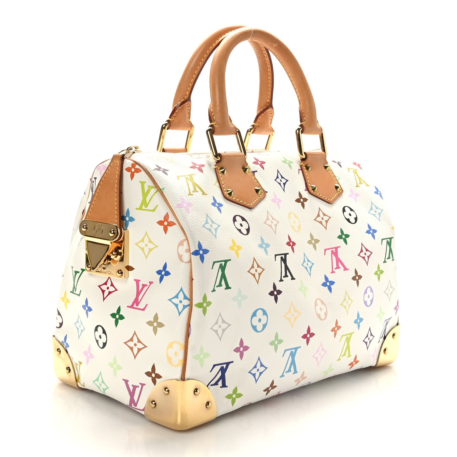 Louis Vuitton Monogram Multicolor Speedy 30 White 2 of 10