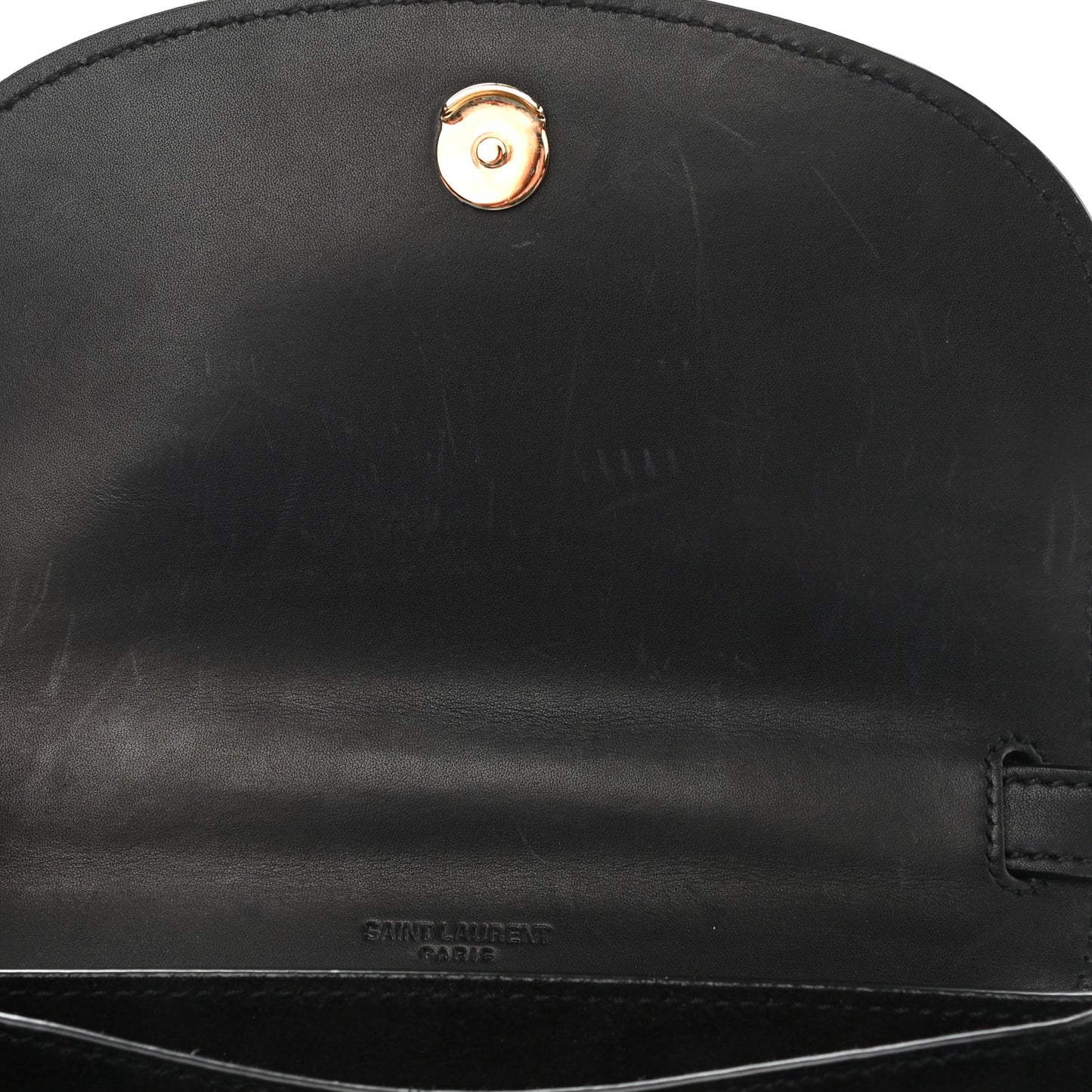 Smooth Calfskin Classic Monogram Small Kaia Satchel Black
