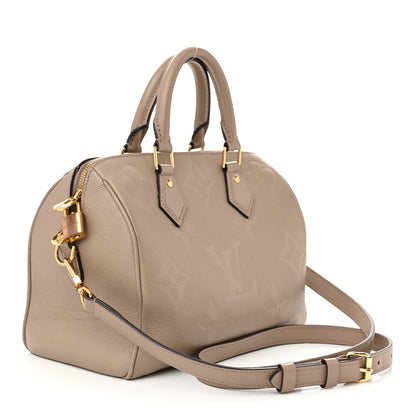 Louis Vuitton Empreinte Monogram Giant Speedy Bandouliere 25 Tourterelle 3 of 12