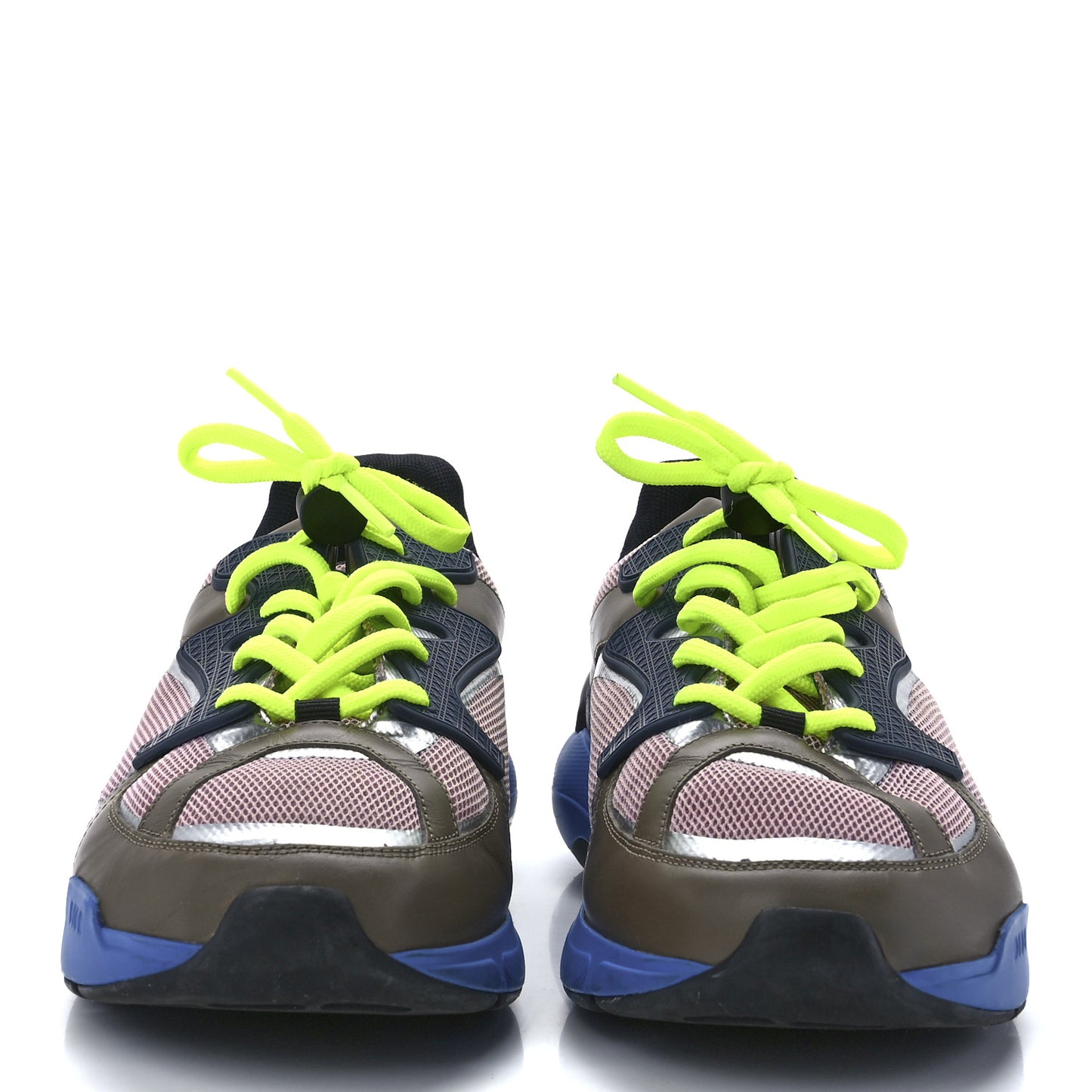X Sorayama Ripstop Technical Mesh Calfskin Mens B24 Sneakers 42 Multicolor