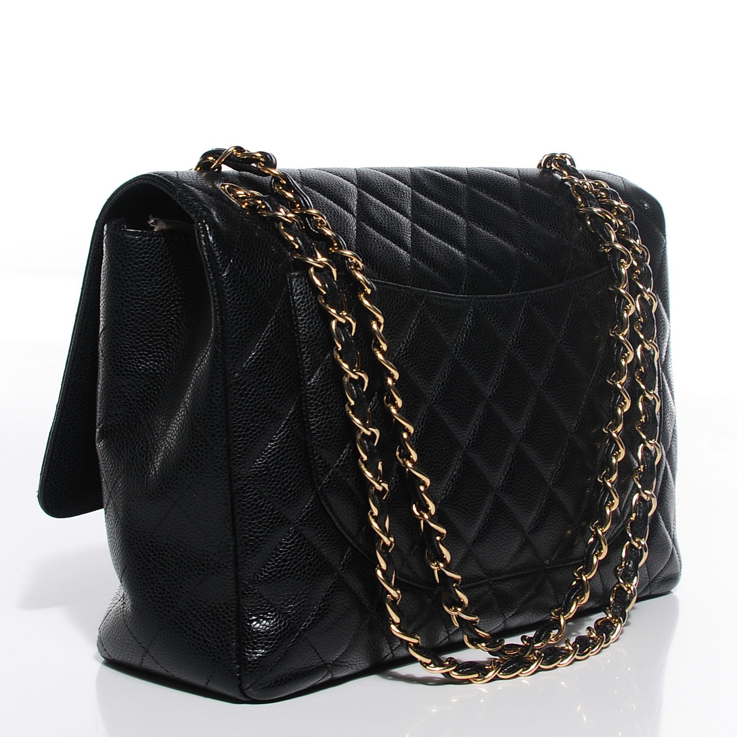 Chanel Caviar Quilted Maxi Single Flap Black 3 of 8