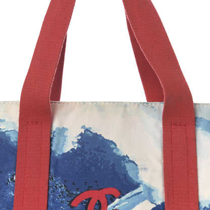 Chanel Canvas Surf Tote Red Blue 17 of 25