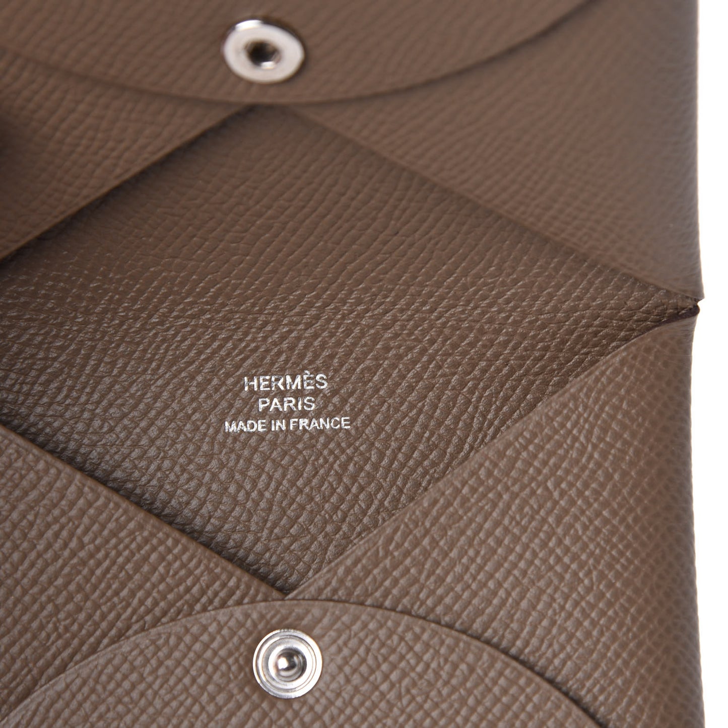Epsom Calvi Card Case Etoupe